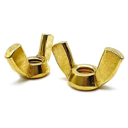 Boltsandnuts.Com 5/16"-18, Brass, Plain, 25 PK 31CWINGNB-25